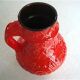 Red vase West Germany