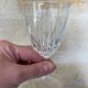 6 white wine glasses with fluted stems, made in France