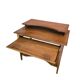 Vintage oak desk with raised top, 1970s.