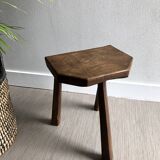 Wooden tripod stool