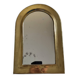 Vintage Moroccan Brass Mirror, Arch Shape, 43 x 29 cm