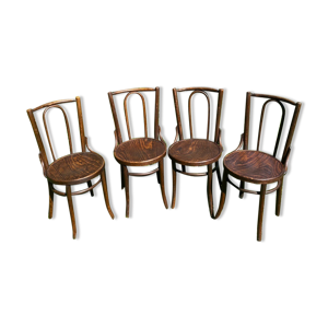 lot de 4 chaises bistrot années 50
