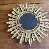 70'S golden resin sun mirror