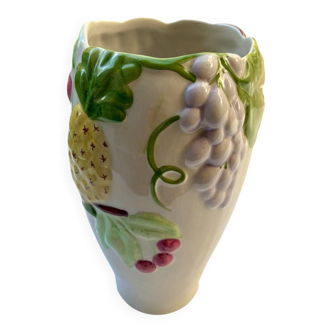 Vase with relief fruits