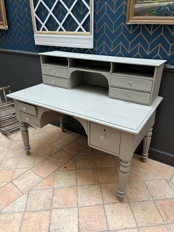 Bureau, secrétaire patiné