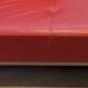 Red leather sofa