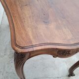 Louis XV style mid-style table in solid walnut