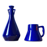 Set of cobalt blue vases