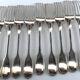 Christofle 10 forks in silver metal model Versailles
