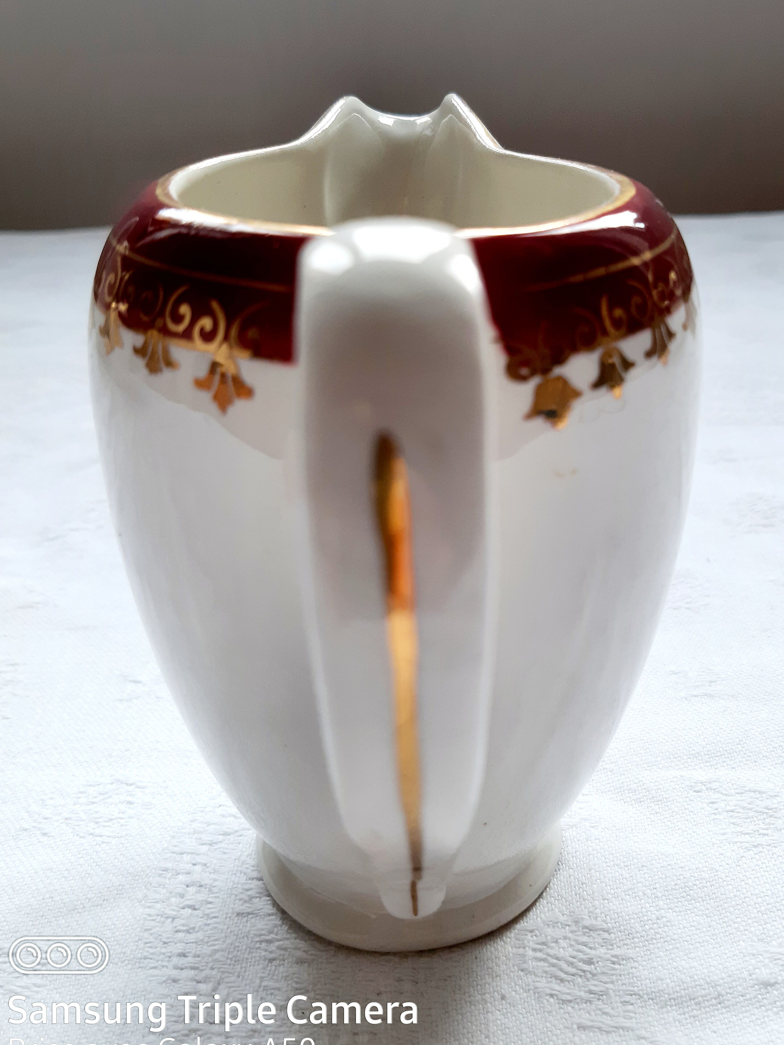Milk pot edwige true opaque sarreguemines