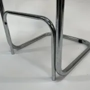 Vintage bar stool 80's Design Cesca style chrome and webbing