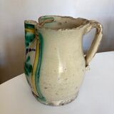 Vase pitcher 18th Italian glazed earth of Vietri Amalfi