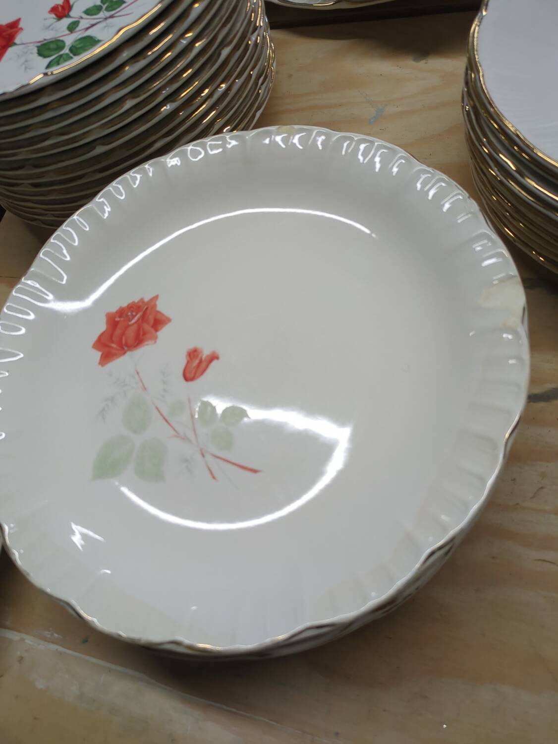 Service of 36 pieces Digoin Sevigne