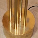 Vintage model F415 floor lamp in gold metal, Saint Germain Lumière edition, 1970