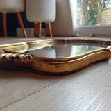 Louis XV style rocaille gilded mirror