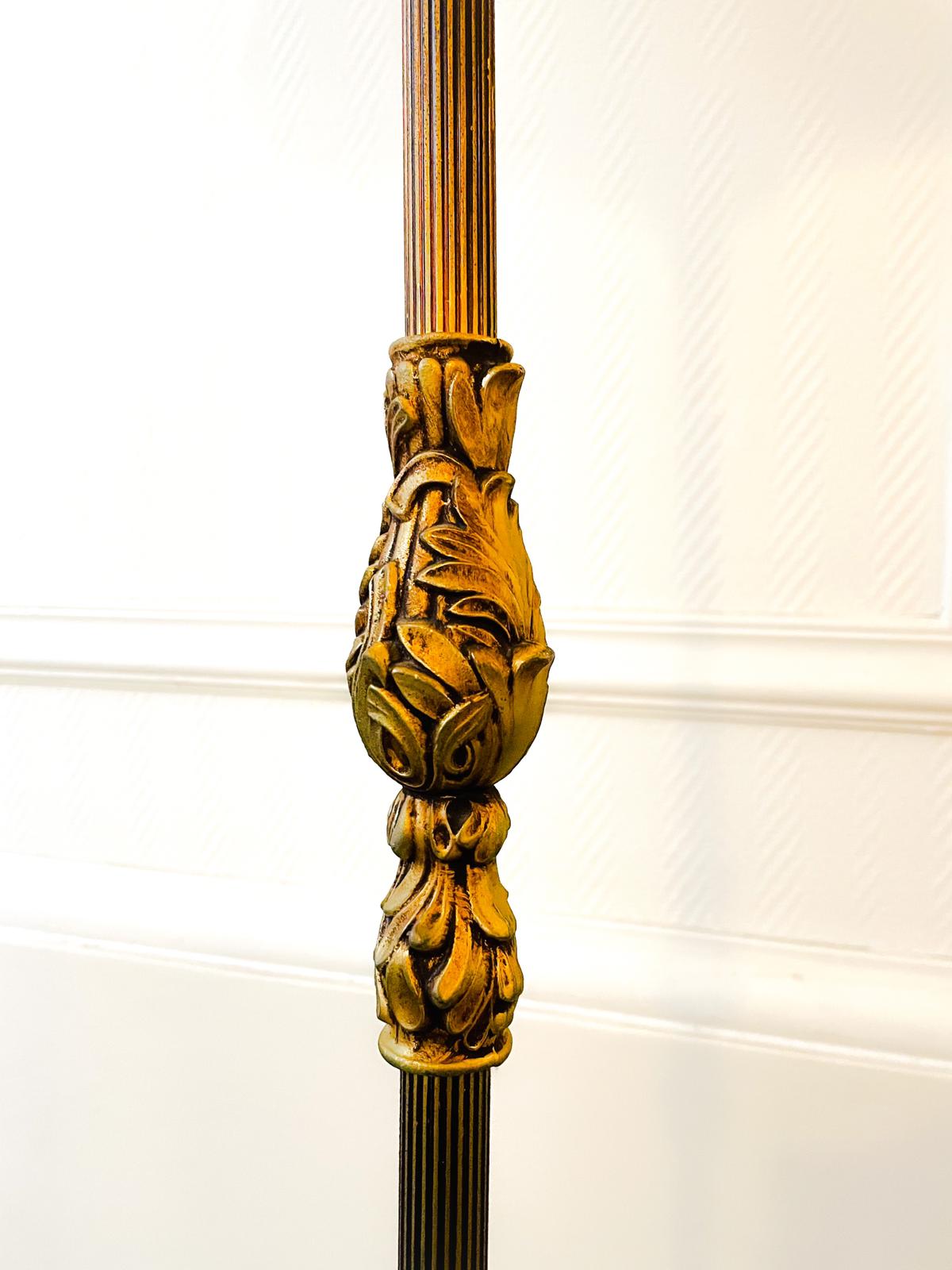 Louis XV vintage bronze lamppost