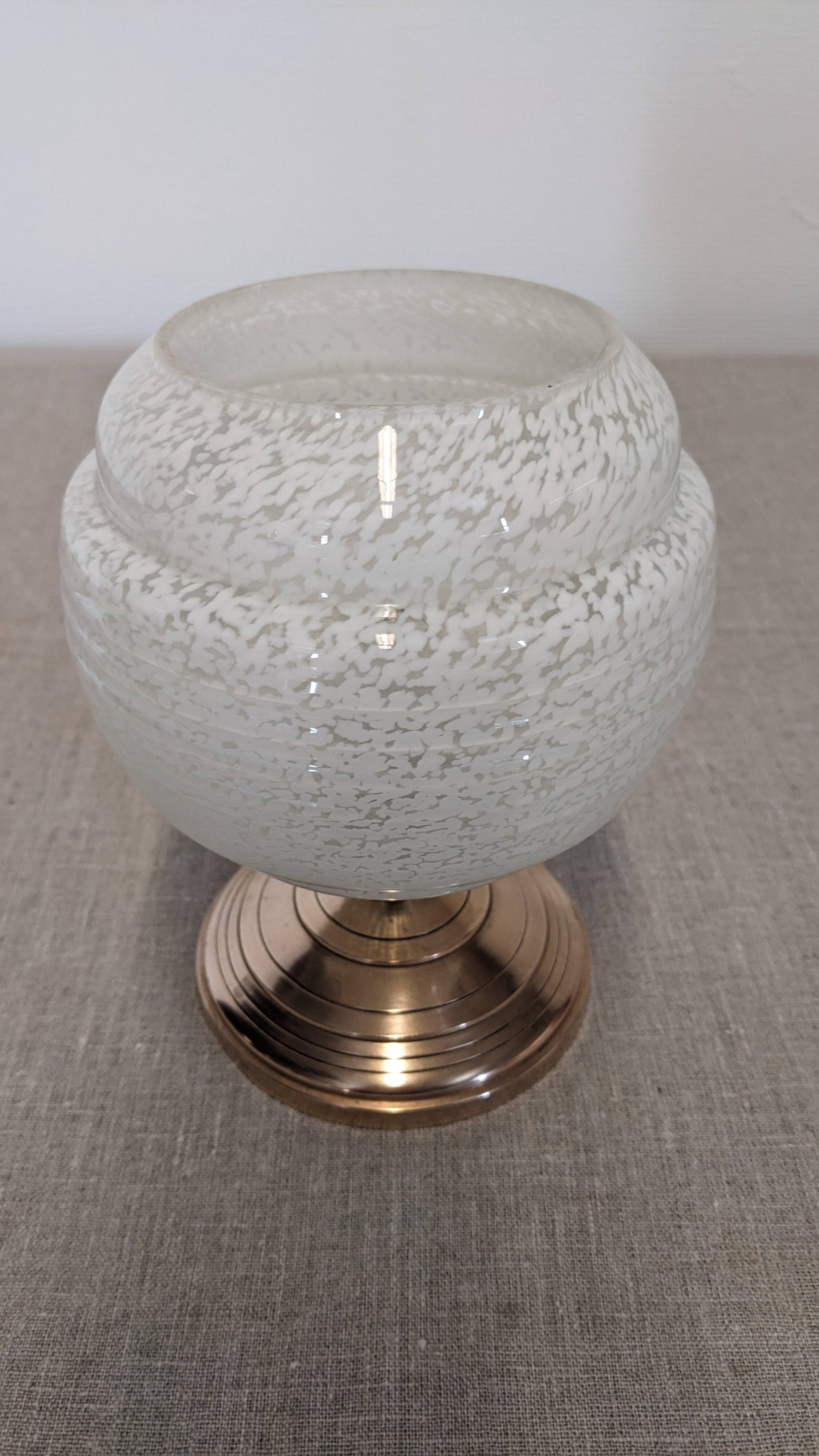 Pair of Art Deco style bedside or mood lamps