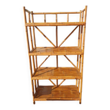 Large bamboo rattan shelf
