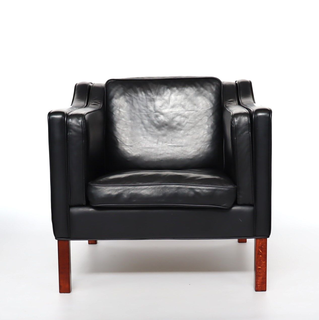 70s leather armchair