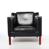 70s leather armchair
