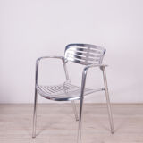 Aluminium stackable chair by Jorge Pensi for Amat 3, 1980