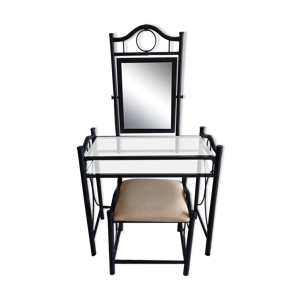coiffeuse métal bambou
