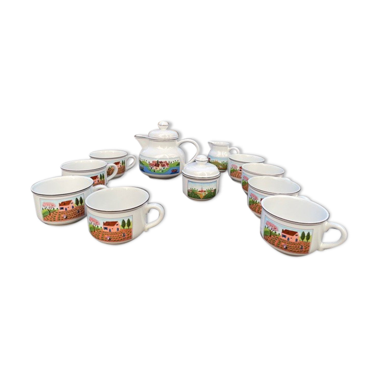 Service à thé Villeroy & Boch "naïf"