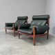 Fauteuils par Eric Merthen pour Ire Möbel AB, années 1960.