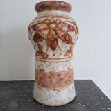 Strehla vase from the 1960s/70s (ex-East Germany). Relief decoration with a lava-like pattern.