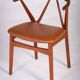 Chaise de Salle à Manger Modèle 255 Mid-Century en Teck et Cuir par Henning Kjærnulf pour Bruno Hansen, Denmark, 1960s
