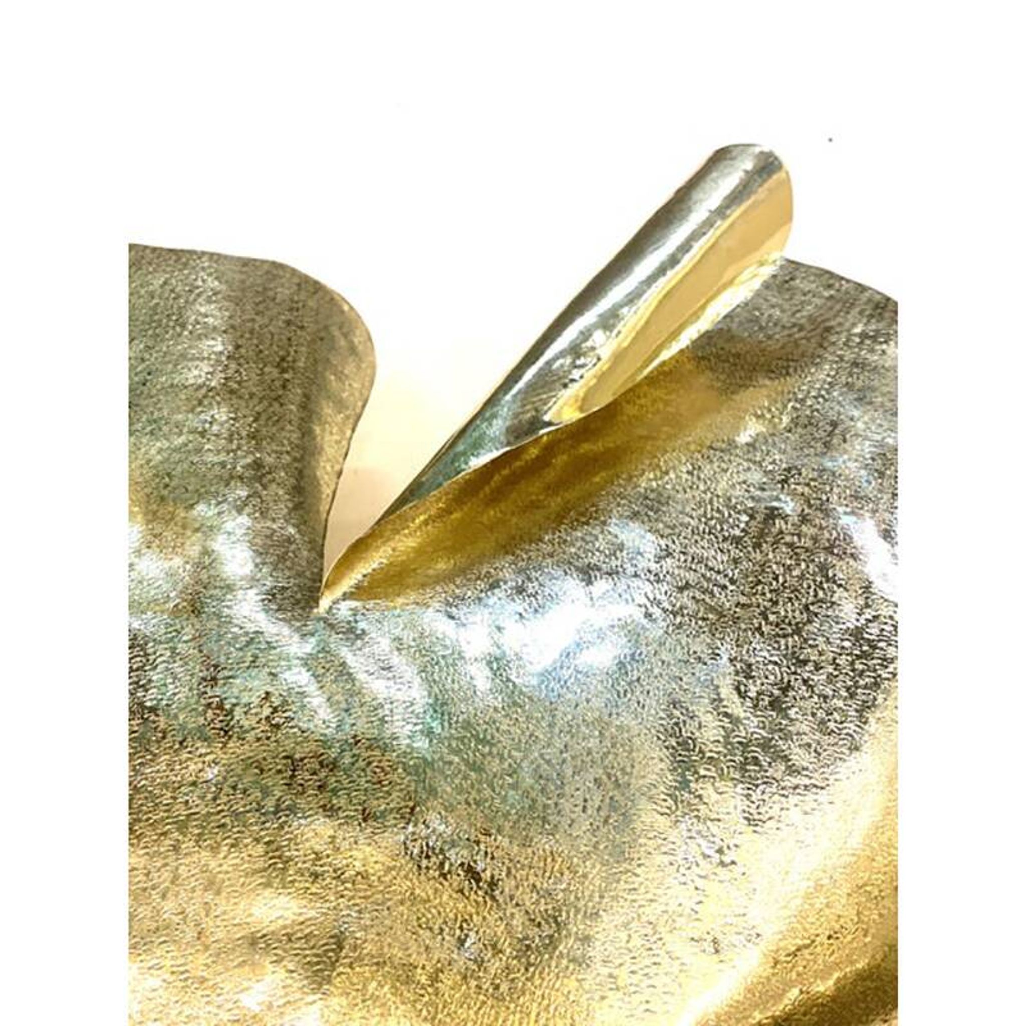 Contemporary Italian Brass Leaf Wall Sconce by Simoeng