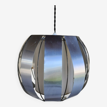 designer aluminum pendant light from the 70s