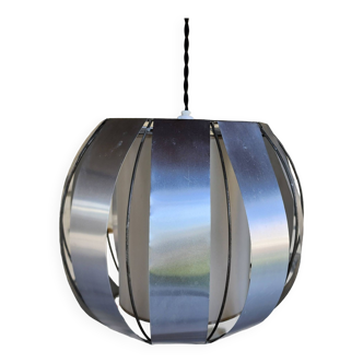 designer aluminum pendant light from the 70s