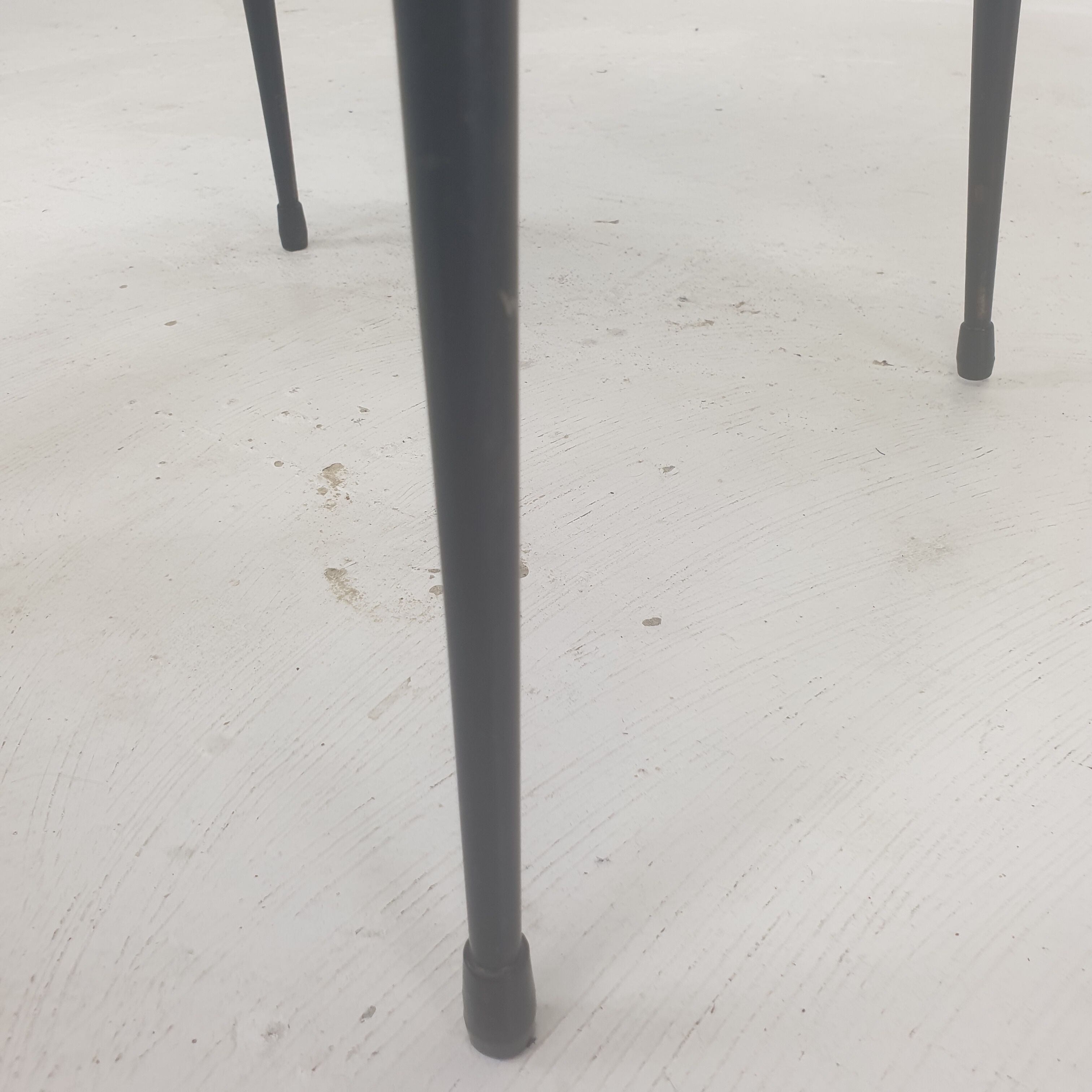 Set of 4 Italian Metal Dining Chairs, 1960's