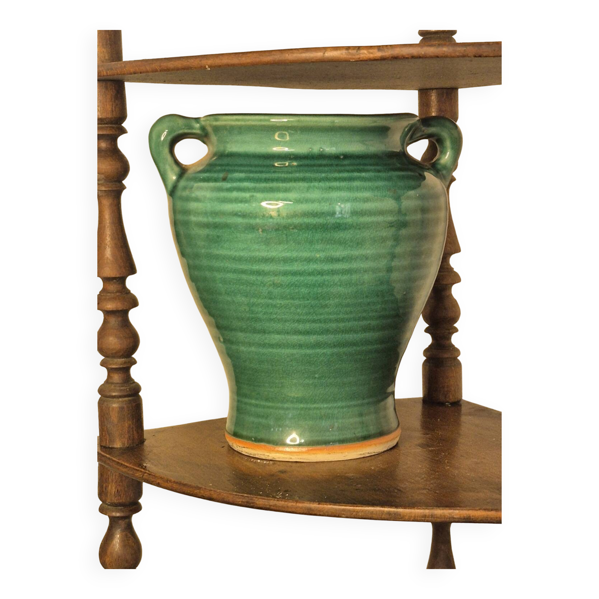Vintage green vase