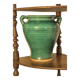 Vintage green vase