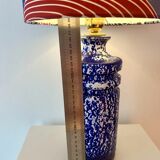 Ceramic vase lamp veb haldensleben – gdr | unique recycled piece