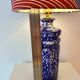Lampe vase en céramique veb haldensleben – rda | pièce unique recyclée