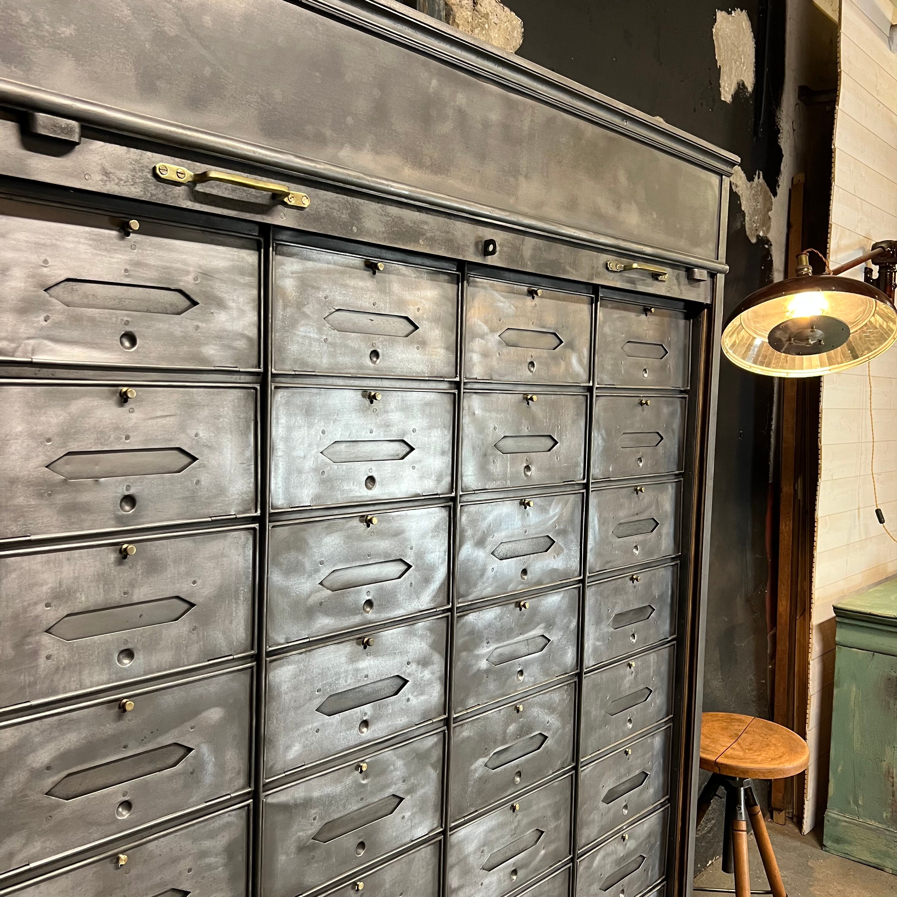 Furniture with flap and steel curtain circa 1930