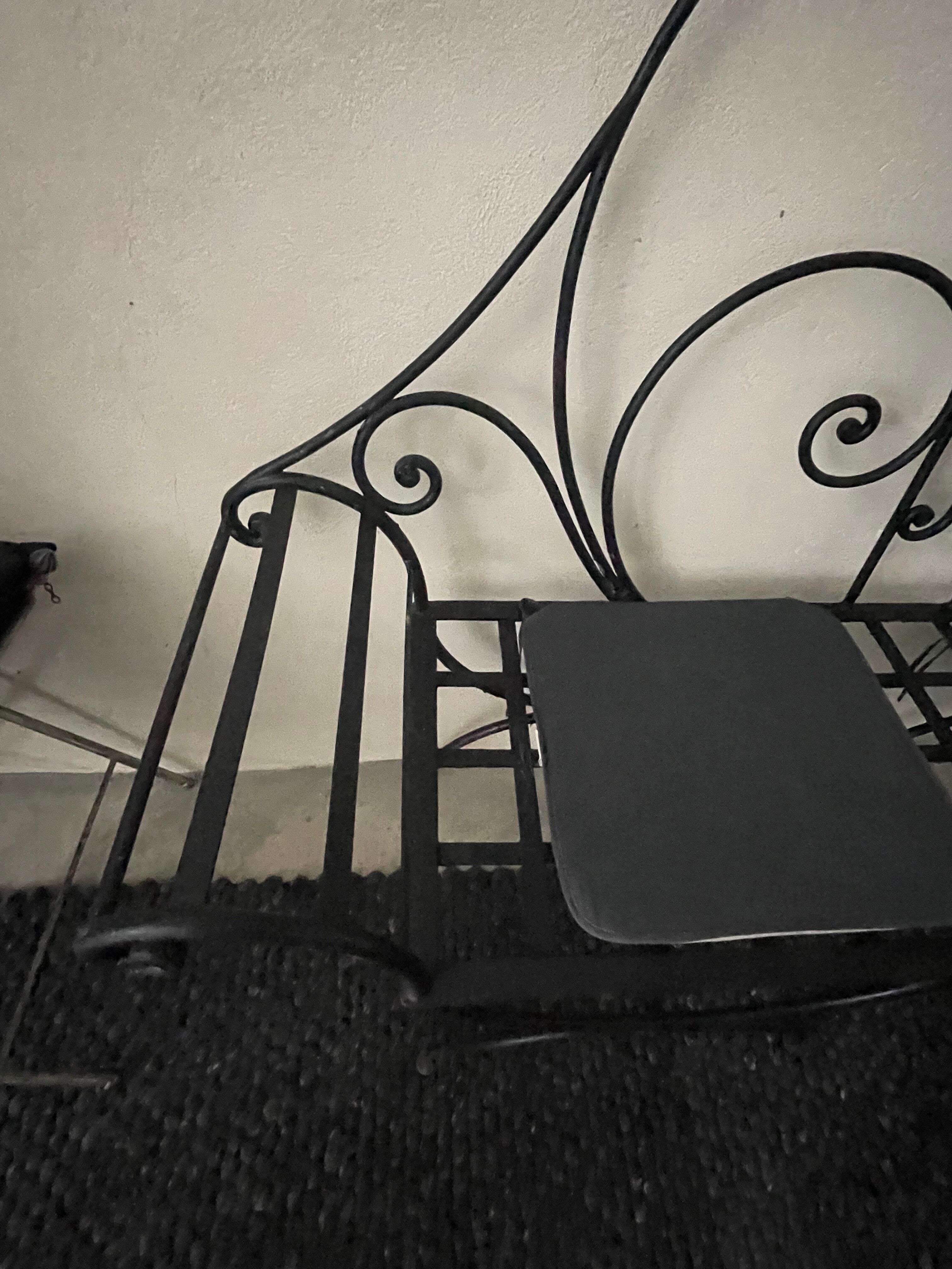 Banc de jardin fer forgé