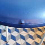 Set of 5 tripod stools 1950 in leatherette