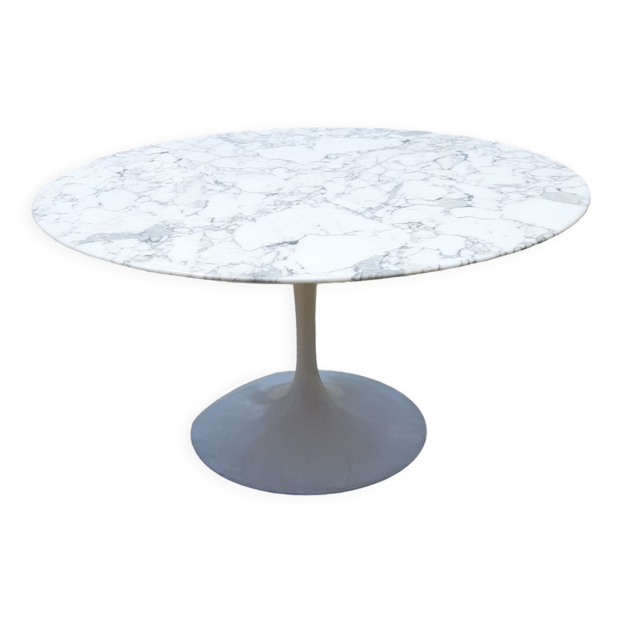 Table Tulip by& Eero Saarinen marble Calacatta, Knoll