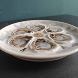 Vintage French oyster plate, Saint Amand