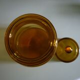 Amber clear glass candy