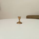 Vintage gold brass candle holder