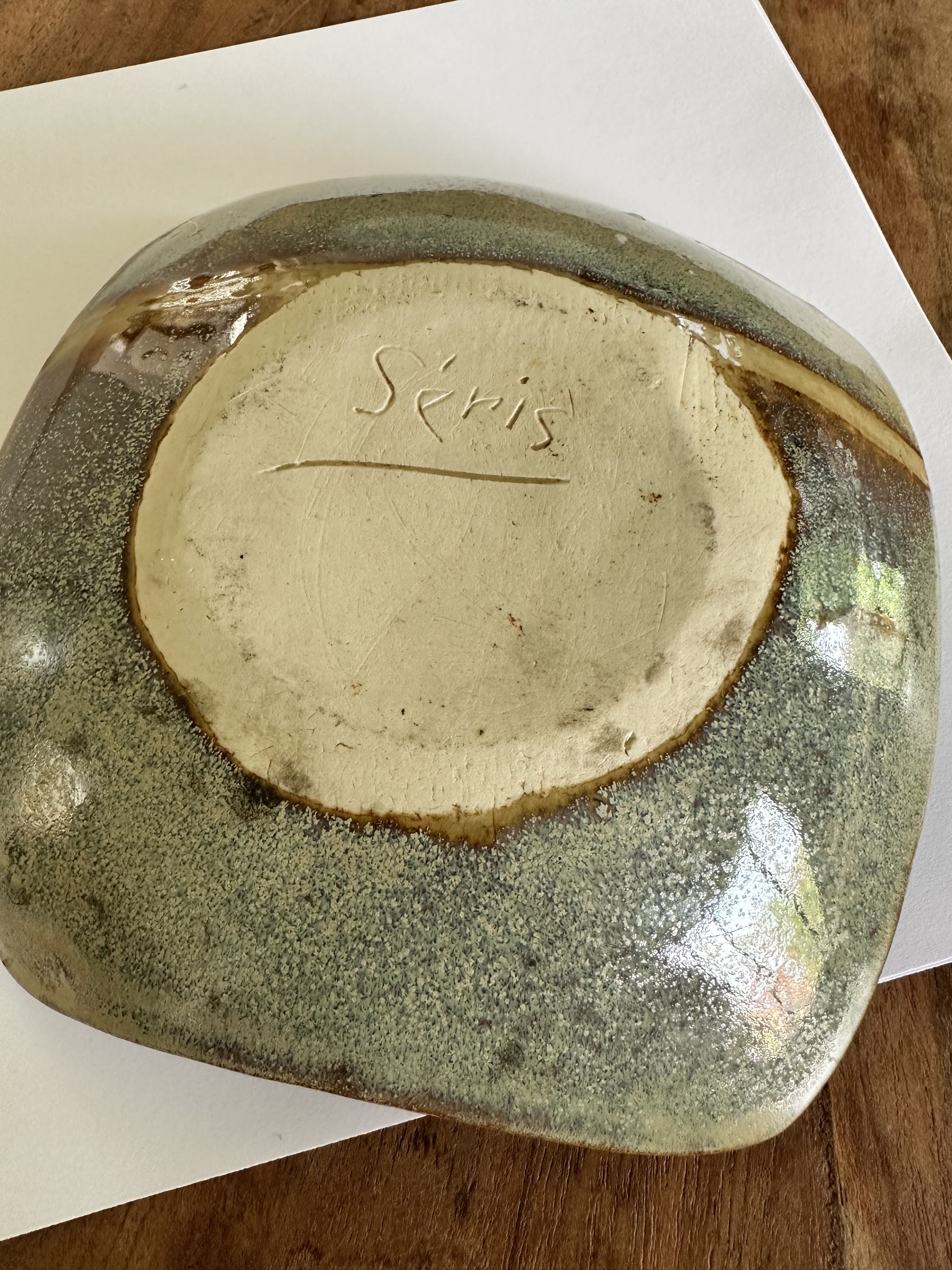 Sandstone cup, Jean-Claude Seris