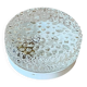 Small round wall lamp ceiling light in glass vintage diamond point