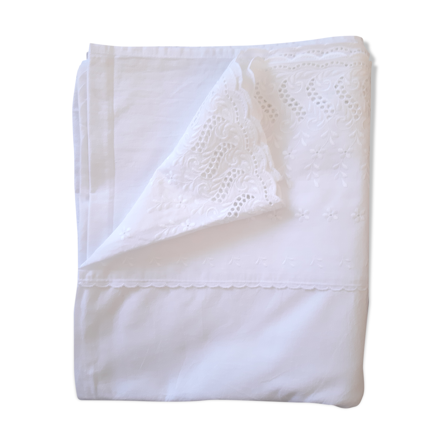 English embroidery sheet 280 x 230