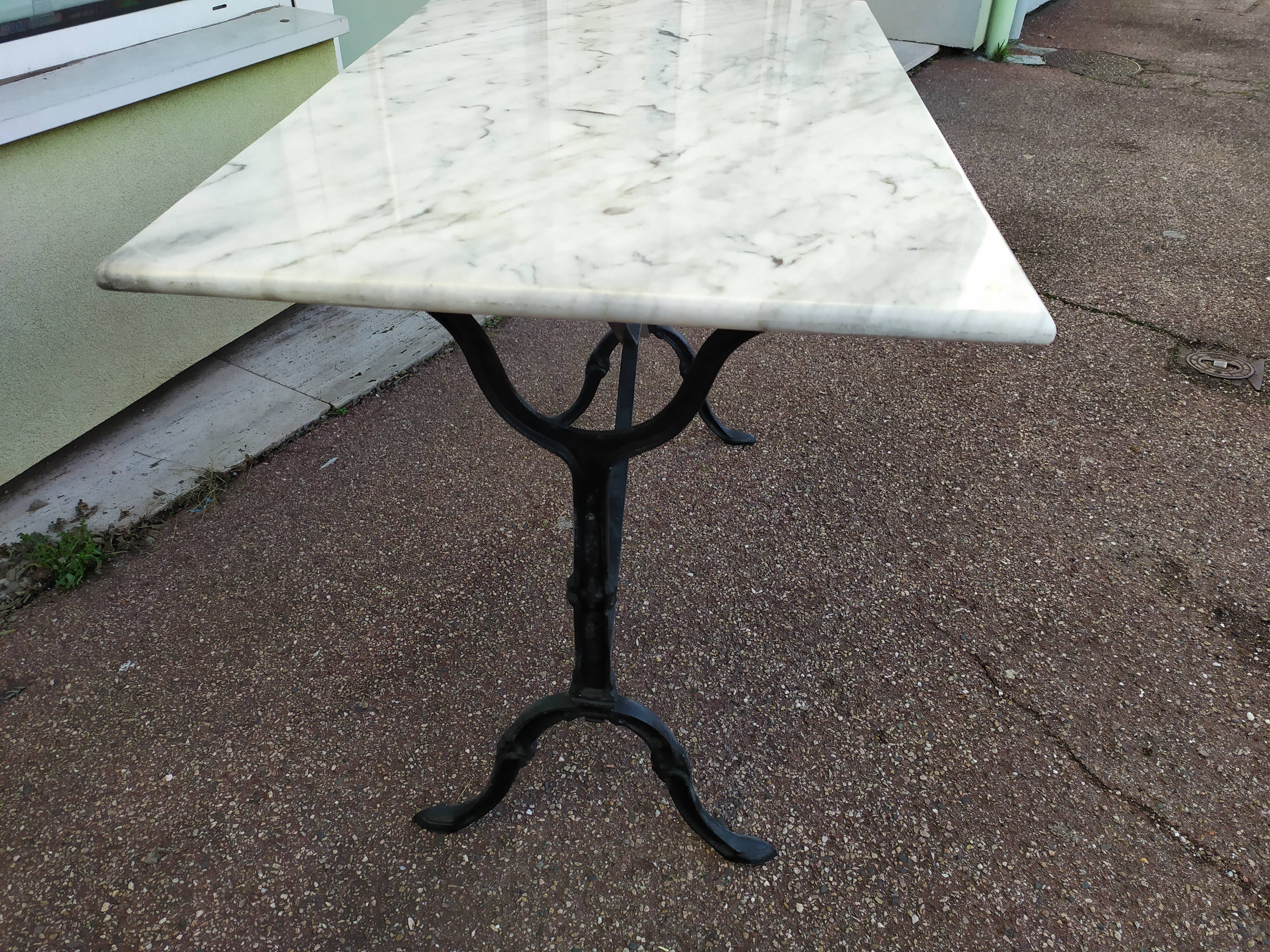 Marble bistro table