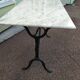 Table de bistrot en marbre